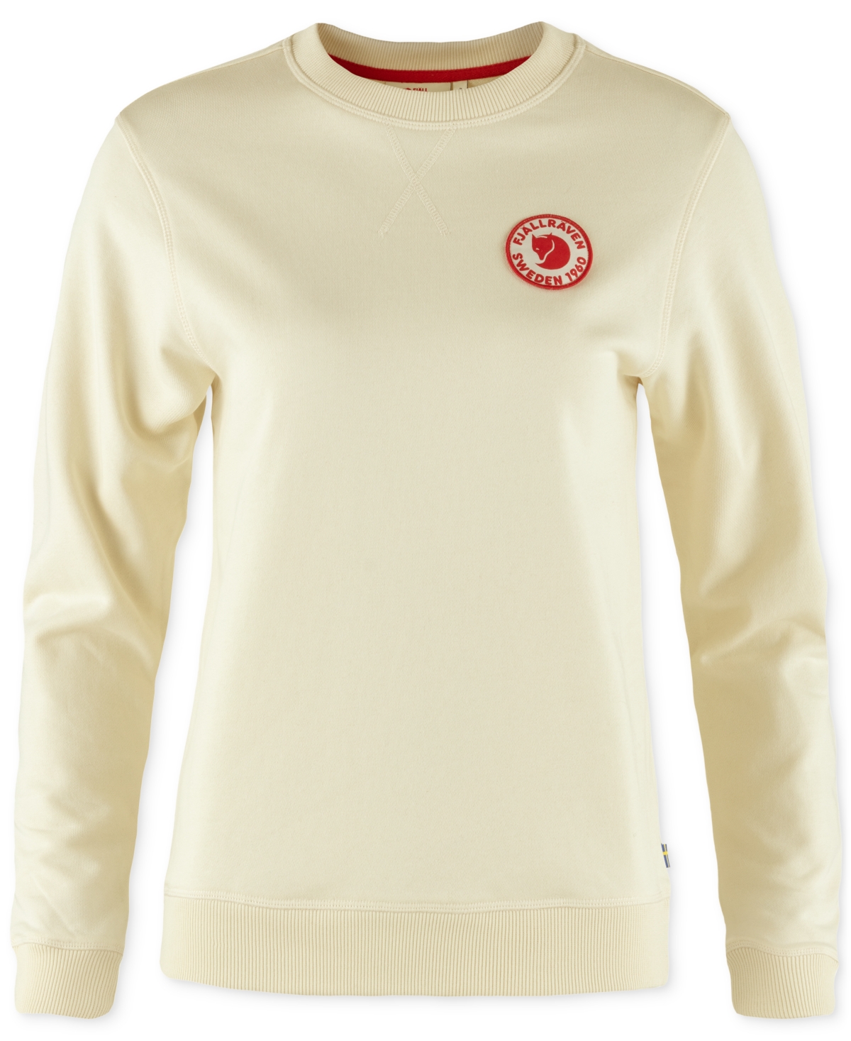 Fjall Raven Women's 1960 Logo Badge Cotton Long-sleeve Sweater In Chalk White