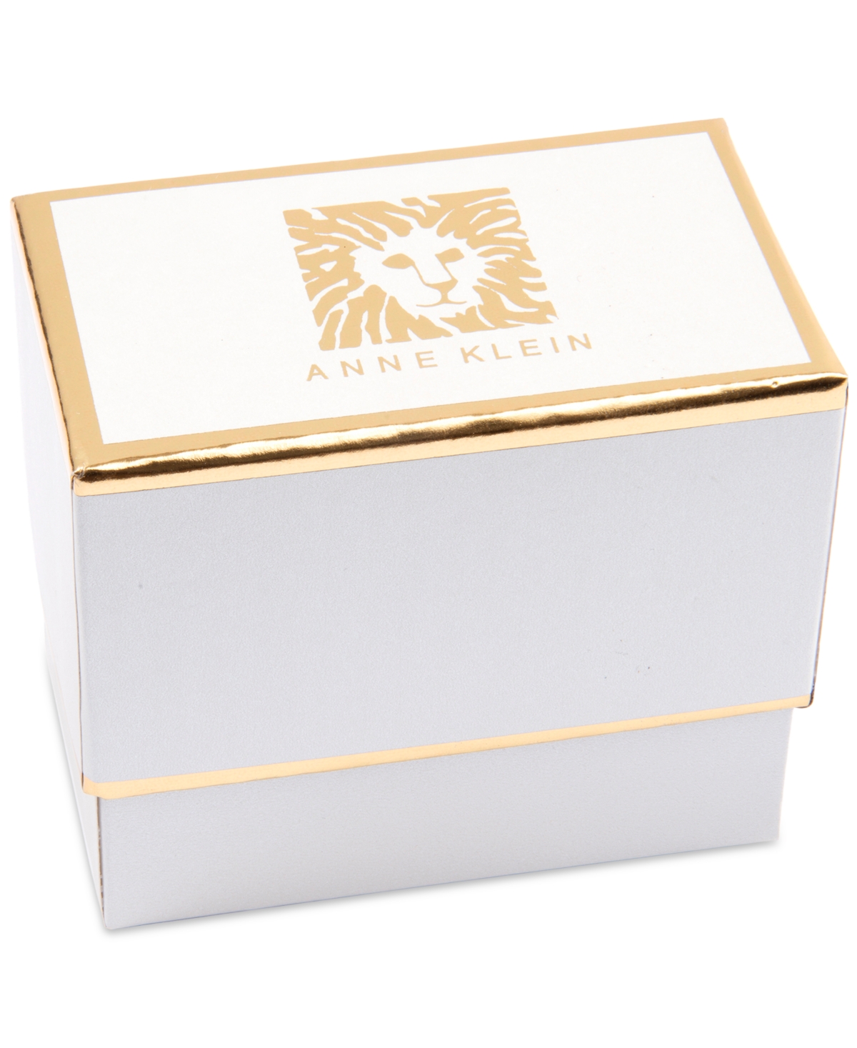 Anne Klein Gold-tone Crystal & Imitation Pearl Bangle Bracelet In Crystal