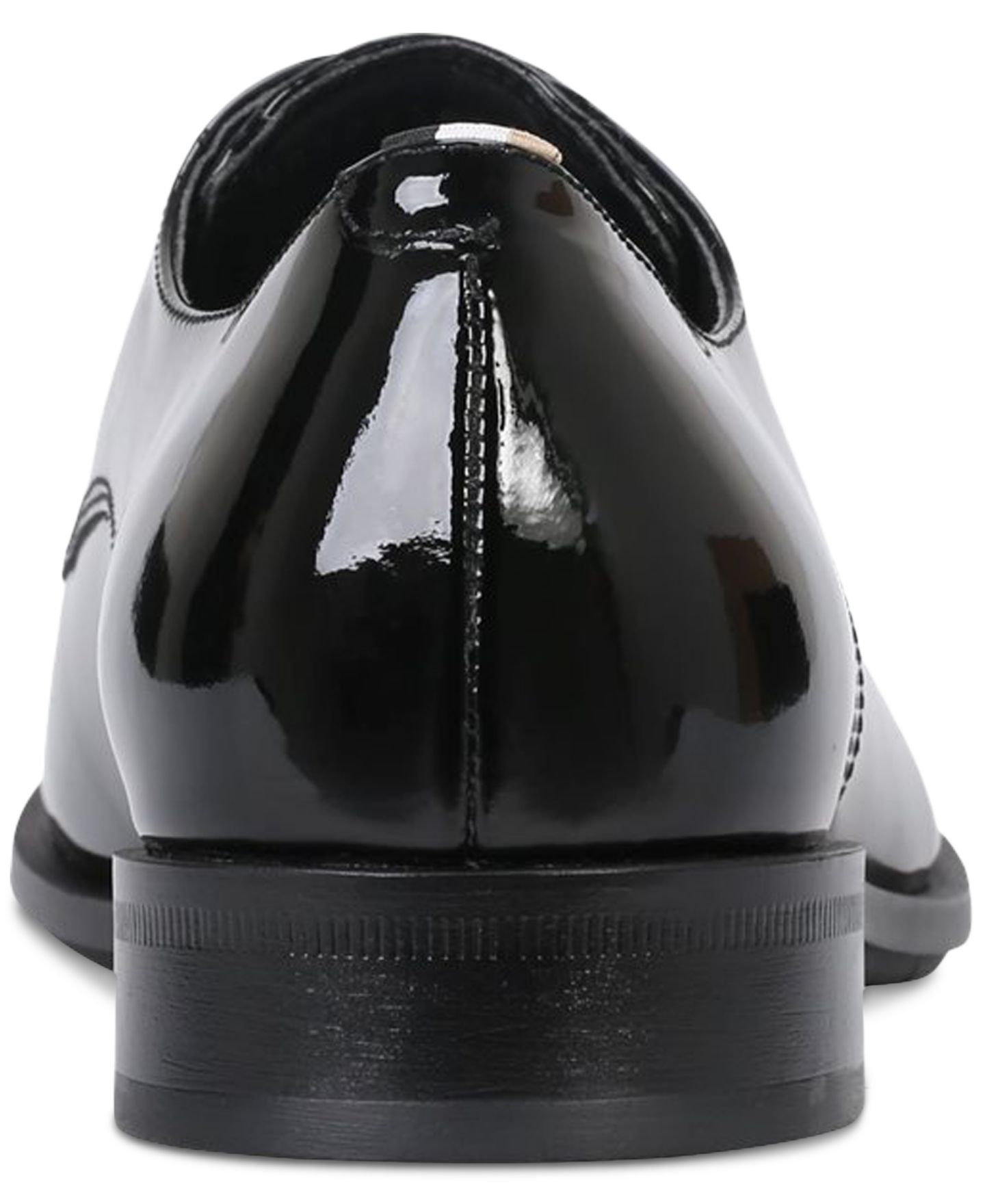 Обувь Hugo Boss Men's Colby Derby Patent Leather Dress Shoes, цвет: Чёрный — фото 3