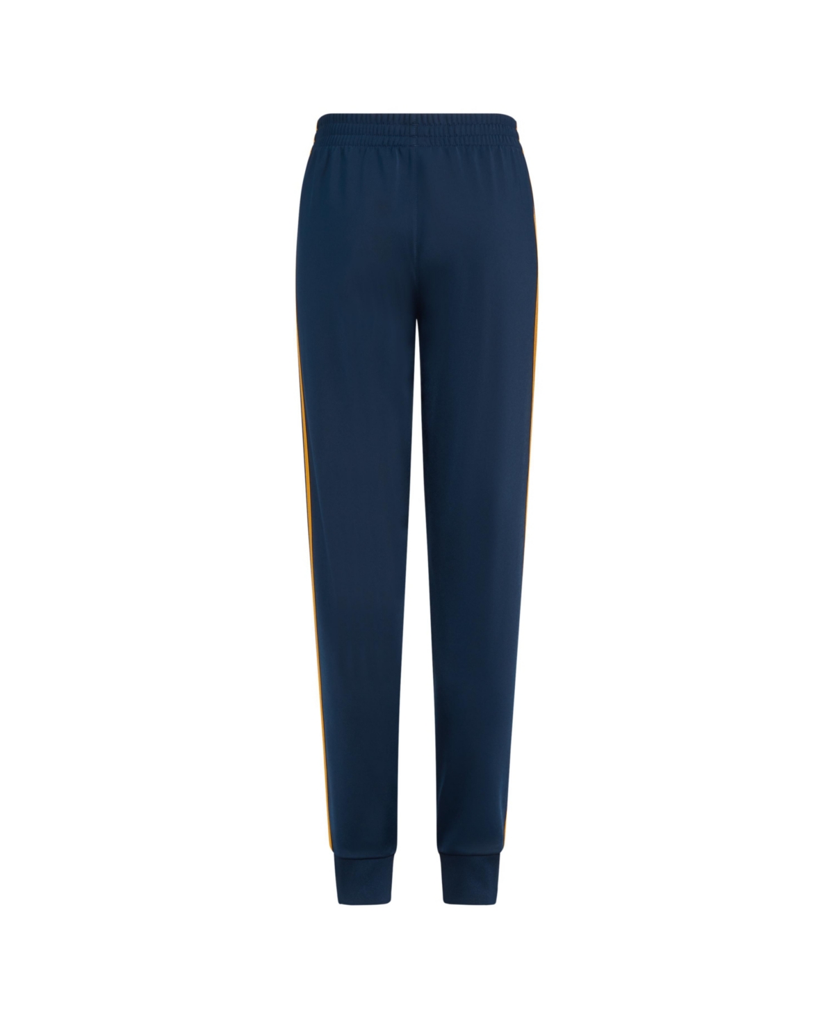 Shop Adidas Originals Big Boys Elastic Waistband Classic 3-stripe Tricot Joggers In Collegiate Navy With Active Gold