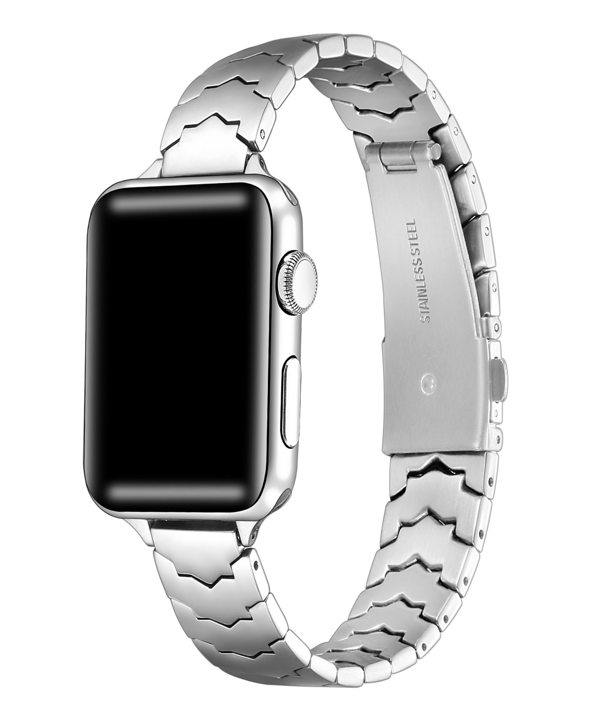 Unisex Iris Stainless Steel Band for Apple Watch Size- 38mm, 40mm, 41mm - Silver