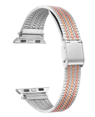 Unisex Eliza Stainless Steel Bicolor Band for Apple Watch Size- 38,40,41mm