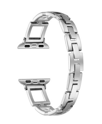 Unisex Journey Square Link Stainless Steel Band for Apple Watch Size- 38mm, 40mm, 41mm