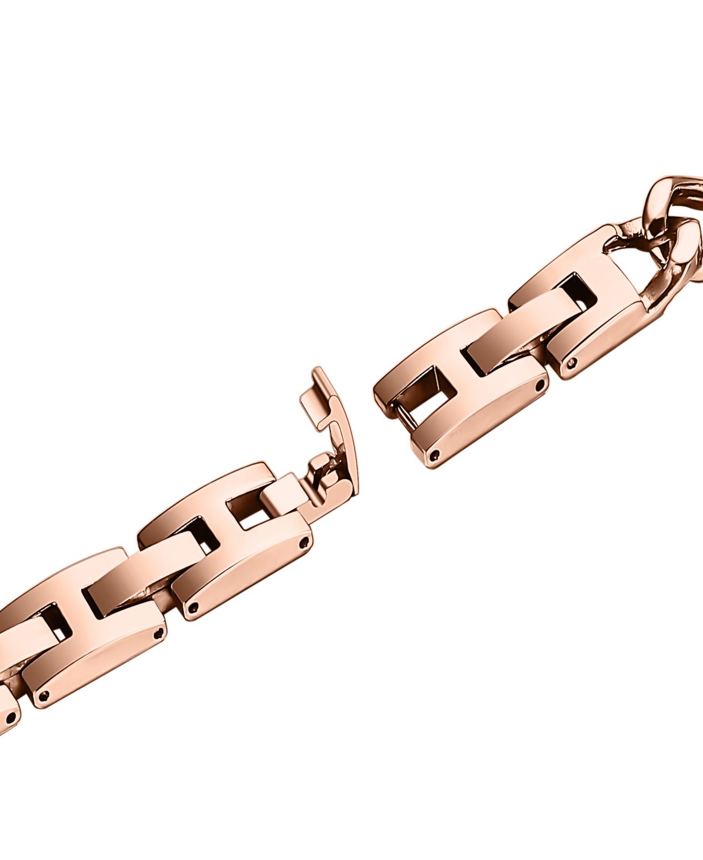 Ремешок для часов Posh Tech Nikki Skinny Stainless Steel Band for Apple Watch 44,45,46, 49mm, цвет: Розовый золотой — фото 5