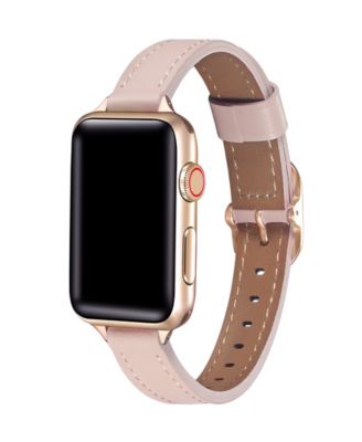 Posh Tech Carmen Leather Band for Apple Watch 44454649mm - Light Pink 30$