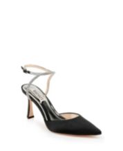 Black satin dress shoes cheap