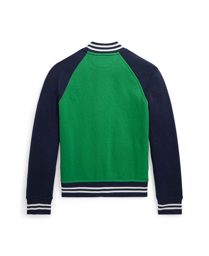 Polo Ralph Lauren Big Boys ColorBlocked Fleece Baseball Jacket Macy's
