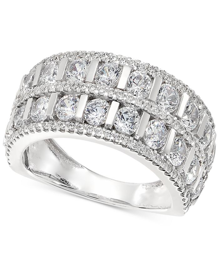 Macy s Diamond Double Row Anniversary Ring 2 ct. t.w. in 14k