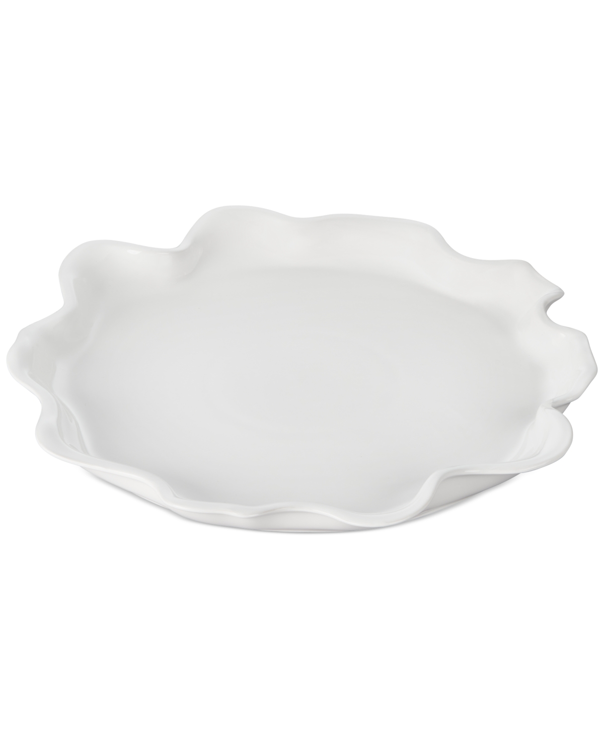 Le Creuset Iris Stoneware Serving Platter In White