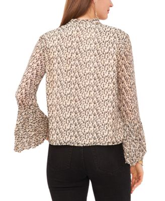 Vince Camuto Women's Surplice-Neck Bell-Sleeve Top