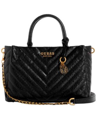 GUESS - Jania Society Quilted Medium Satchel Crossbody