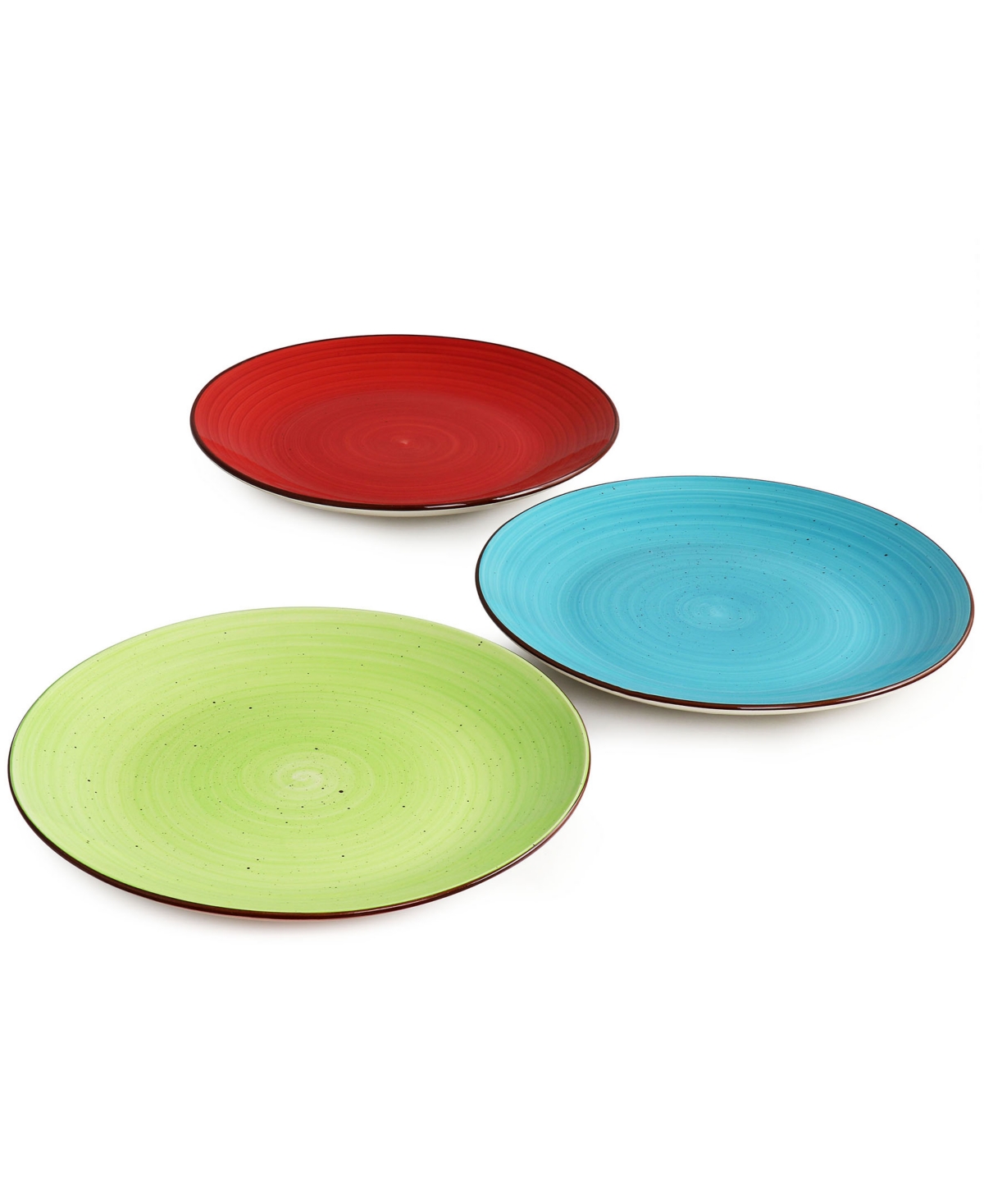 Elama Sebastian 6 Piece Stoneware Dinner Plate Set, Service For 6 In Multi