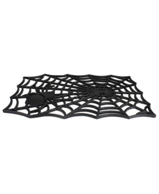 Spider Web Rectangular Halloween Doormat, 18" x 30"