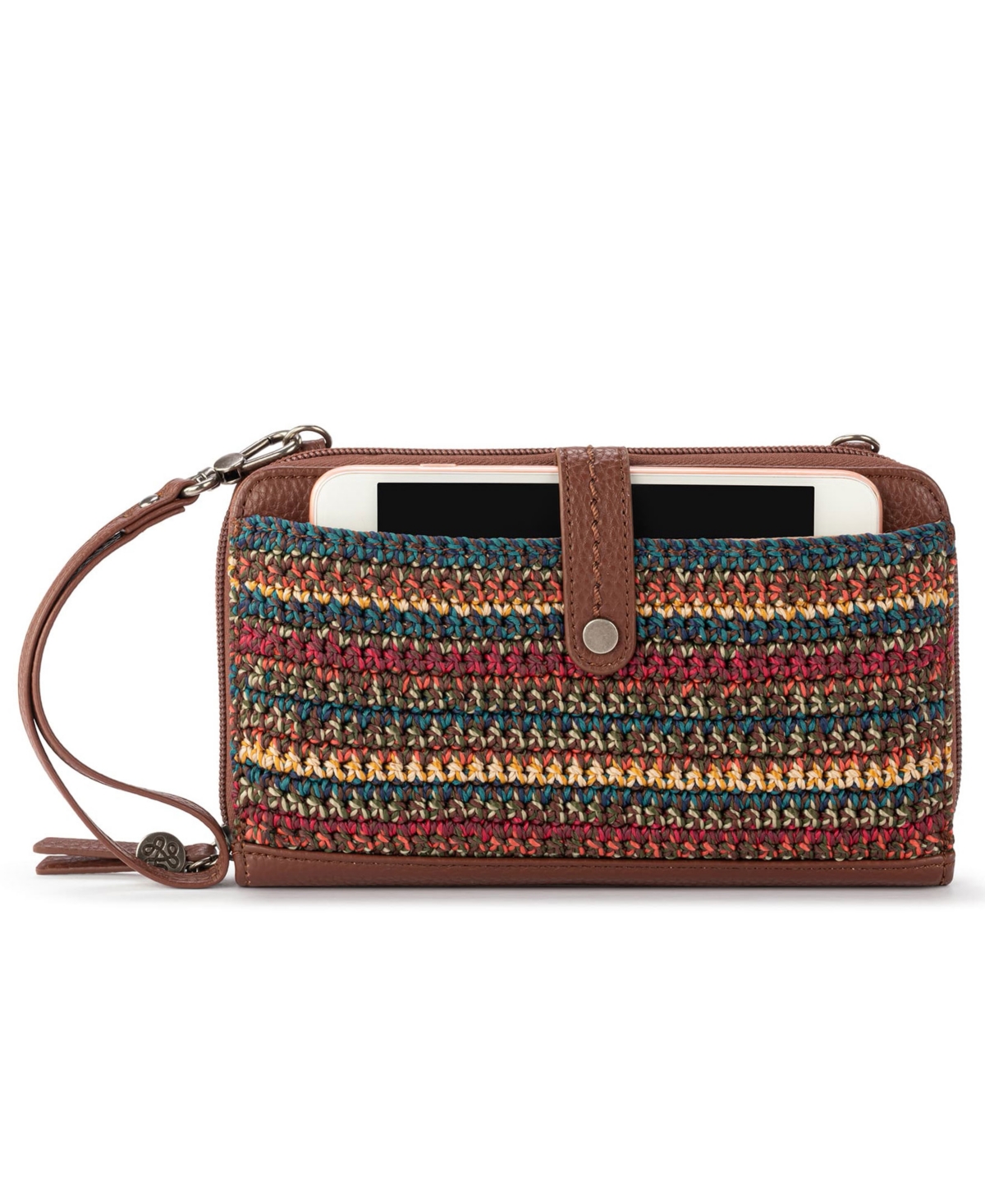 The Sak Iris Crochet Smartphone Convertible Crossbody Wallet
