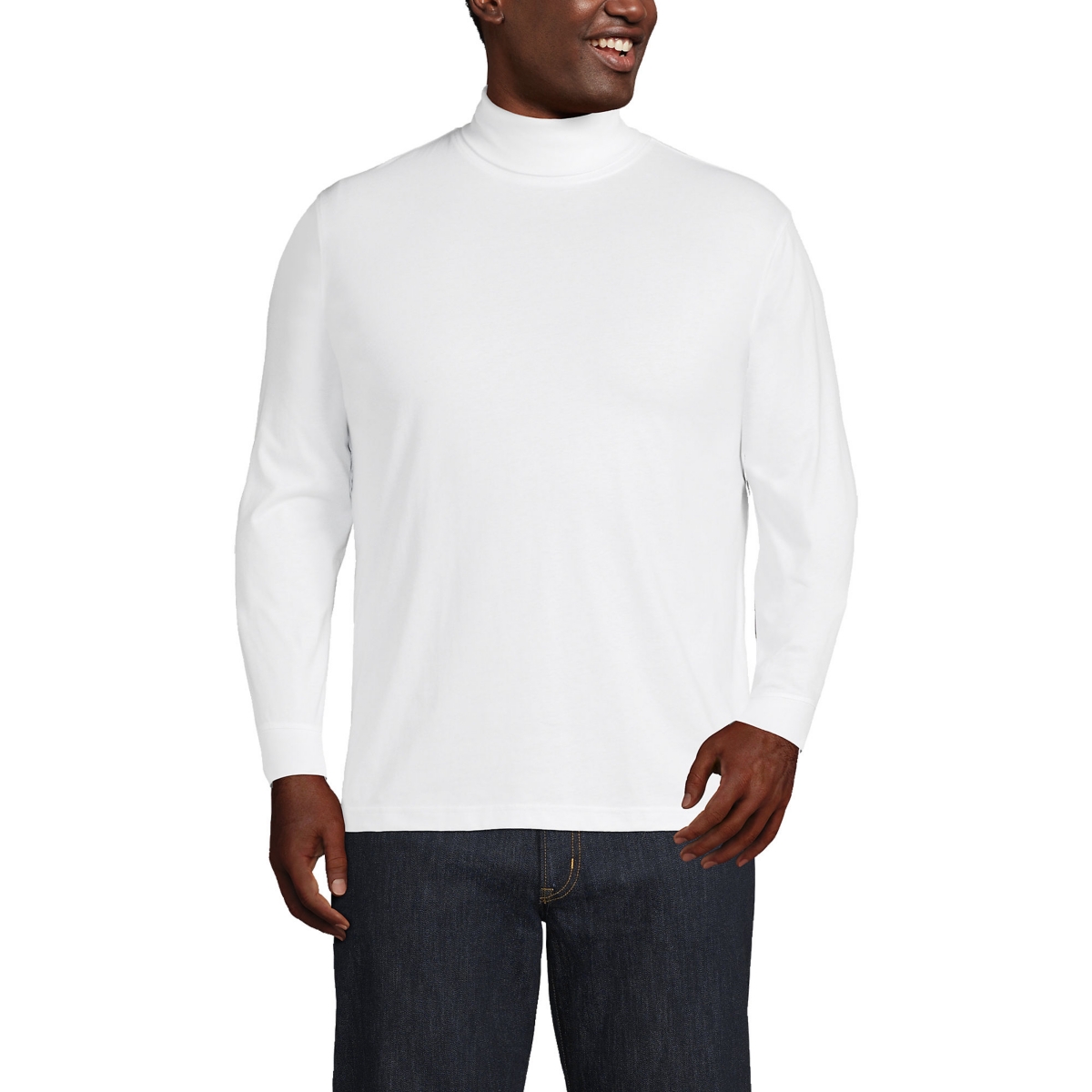 Big & Tall Super-t Turtleneck - White