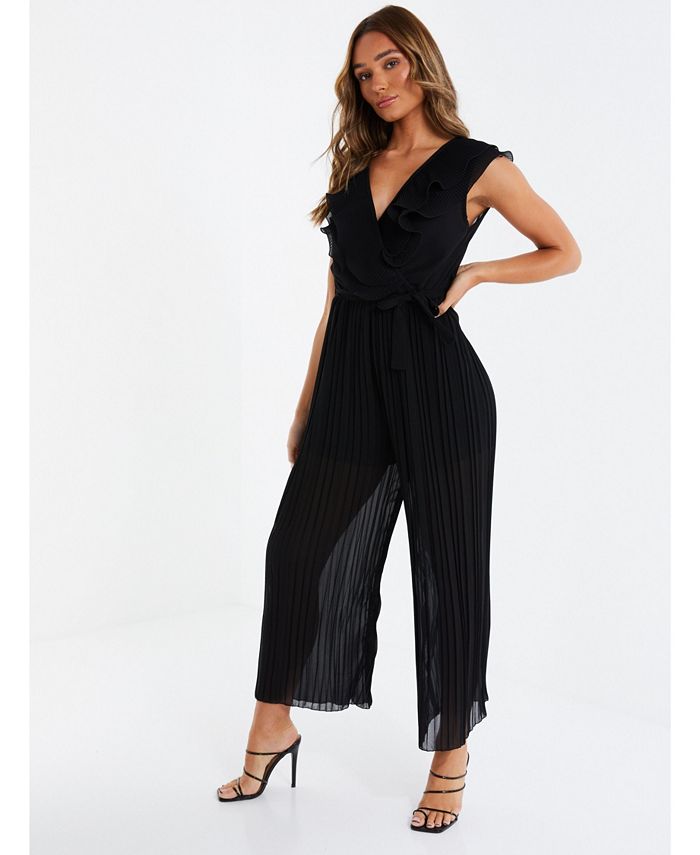 QUIZ Women's Pleated Jumpsuit Macy's