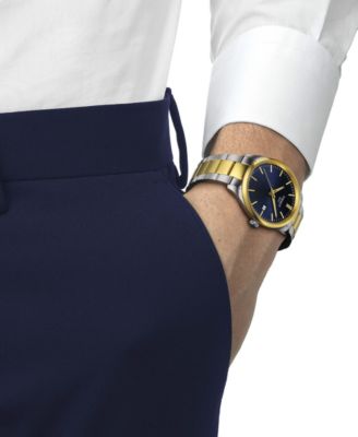 Men's Swiss PR 100 Two-Tone Stainless Steel Bracelet Watch 40mm