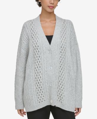 Donna Karan shops Cable Knit Sweater