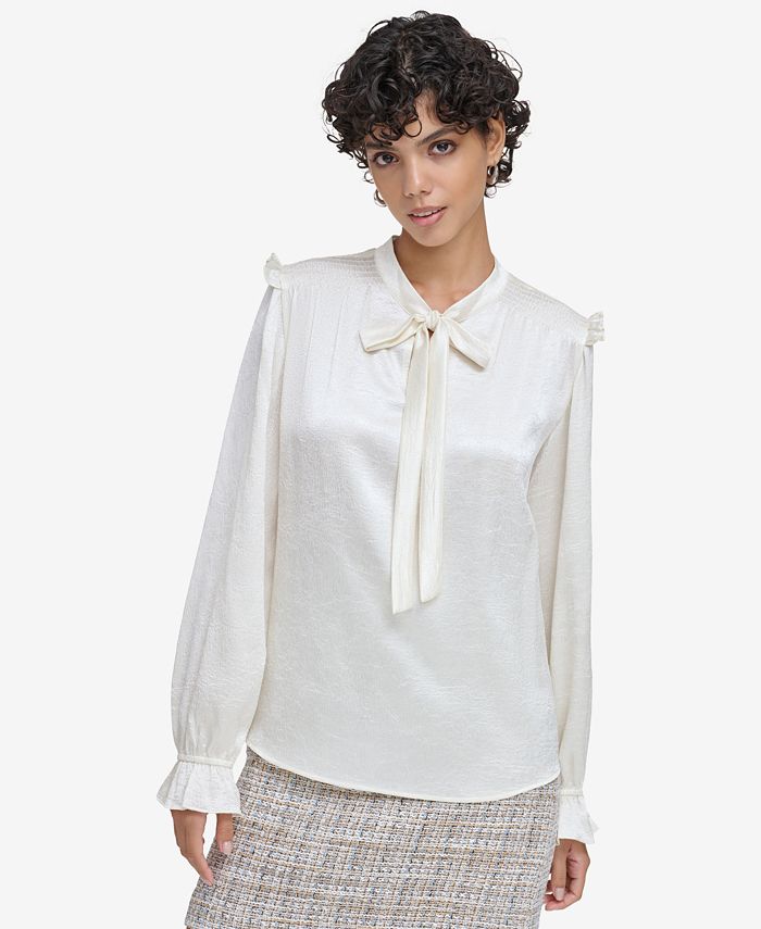 Macy's store ruffle blouse