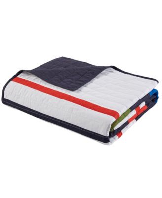 Morris Stripe Printed 3 Piece Quilt Set, Full/Queen