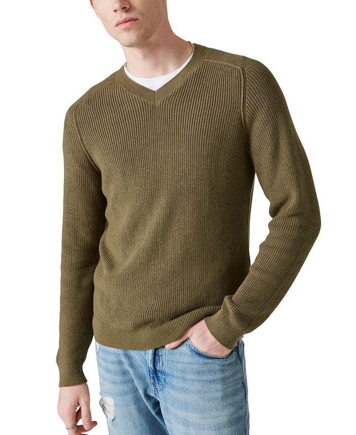Lucky Brand Men's Cloud Soft V-Neck Sweater - Macy's