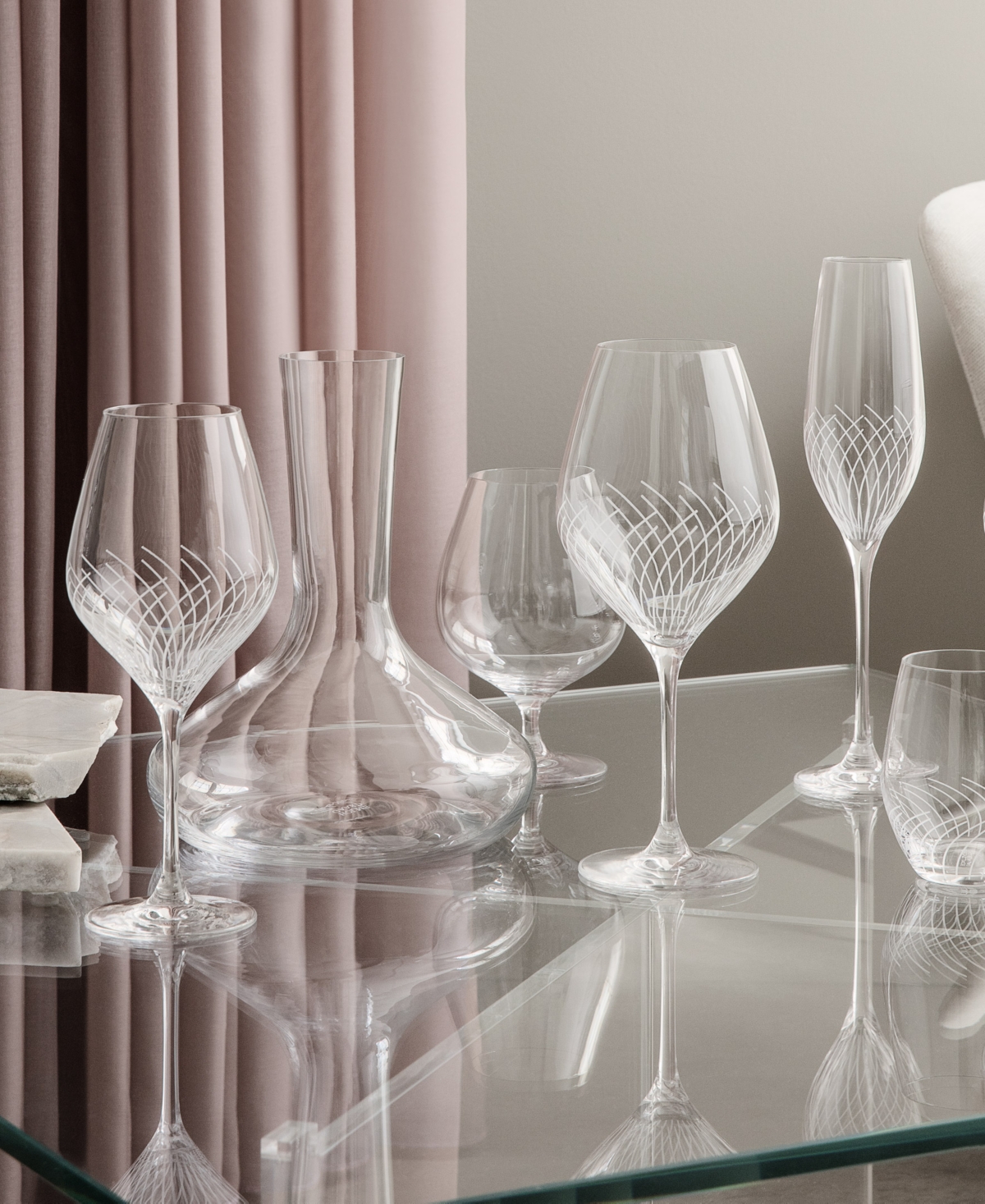 Rosendahl Holmegaard Cabernet Lines 23.3 oz Burgundy Glasses, Set Of 2 In Clear