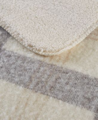 Bloomington Faux Mohair to Sherpa Throw, 50" x 60"