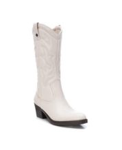 Macys hotsell white boots