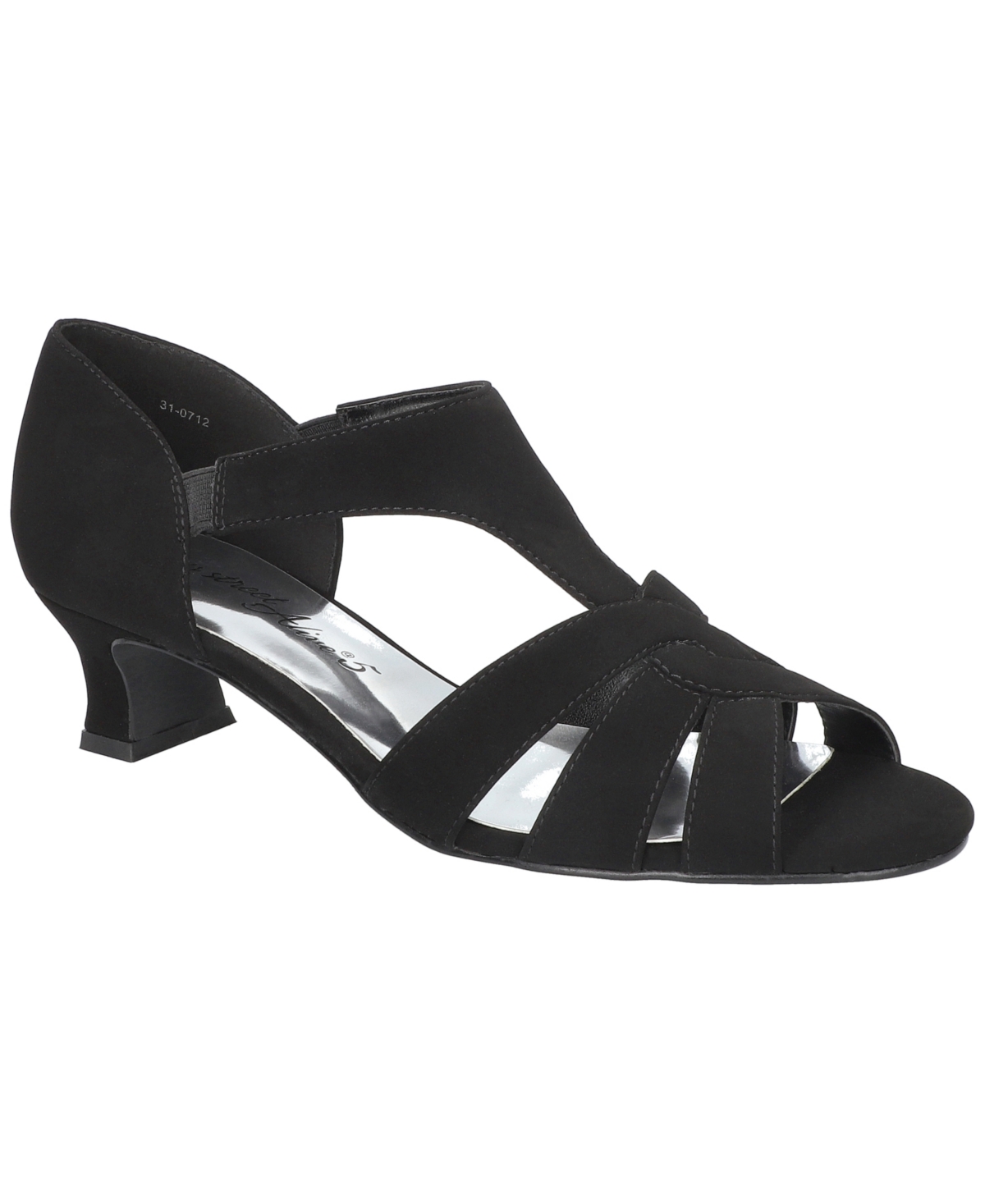 Easy Street Women's Essie Slip-on Dress Sandals In Black Lamy