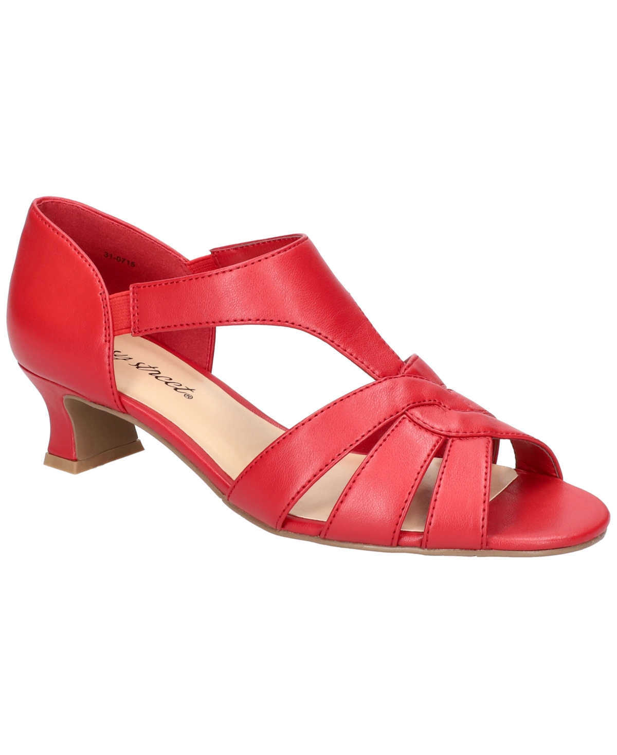 Easy Street Women's Essie Slip-on Dress Sandals In Red