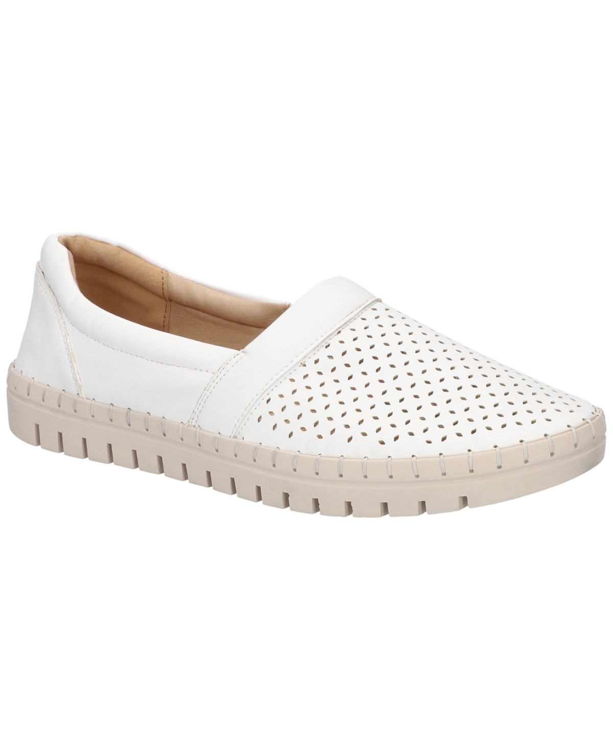 Easy Street Women's Wesleigh Comfort Slip-on Flats In White