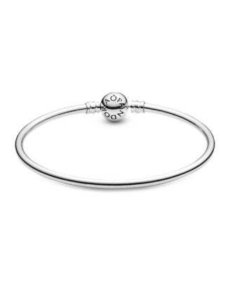 Moments Sterling Silver Clasp Closure Bangle Bracelet
