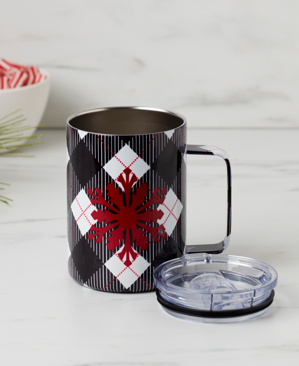 Cambridge Plaid Insulated Coffee Mug,