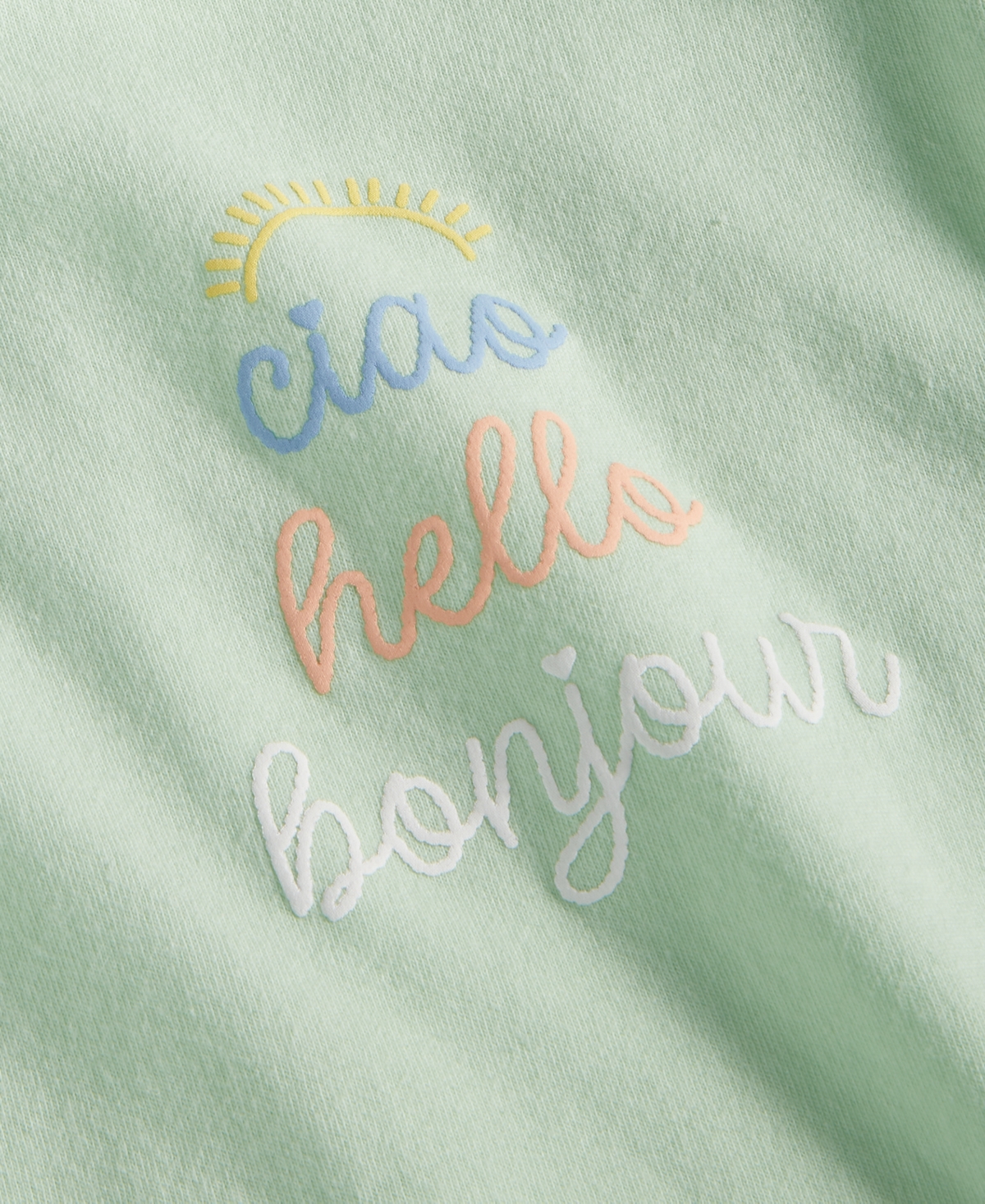 First Impressions Baby Girls Hello Flutter-Sleeve Graphic T-Shirt, Created for Macy's