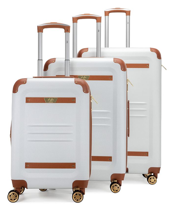Vintage 3 Piece Expandable Retro Luggage Set main image 0