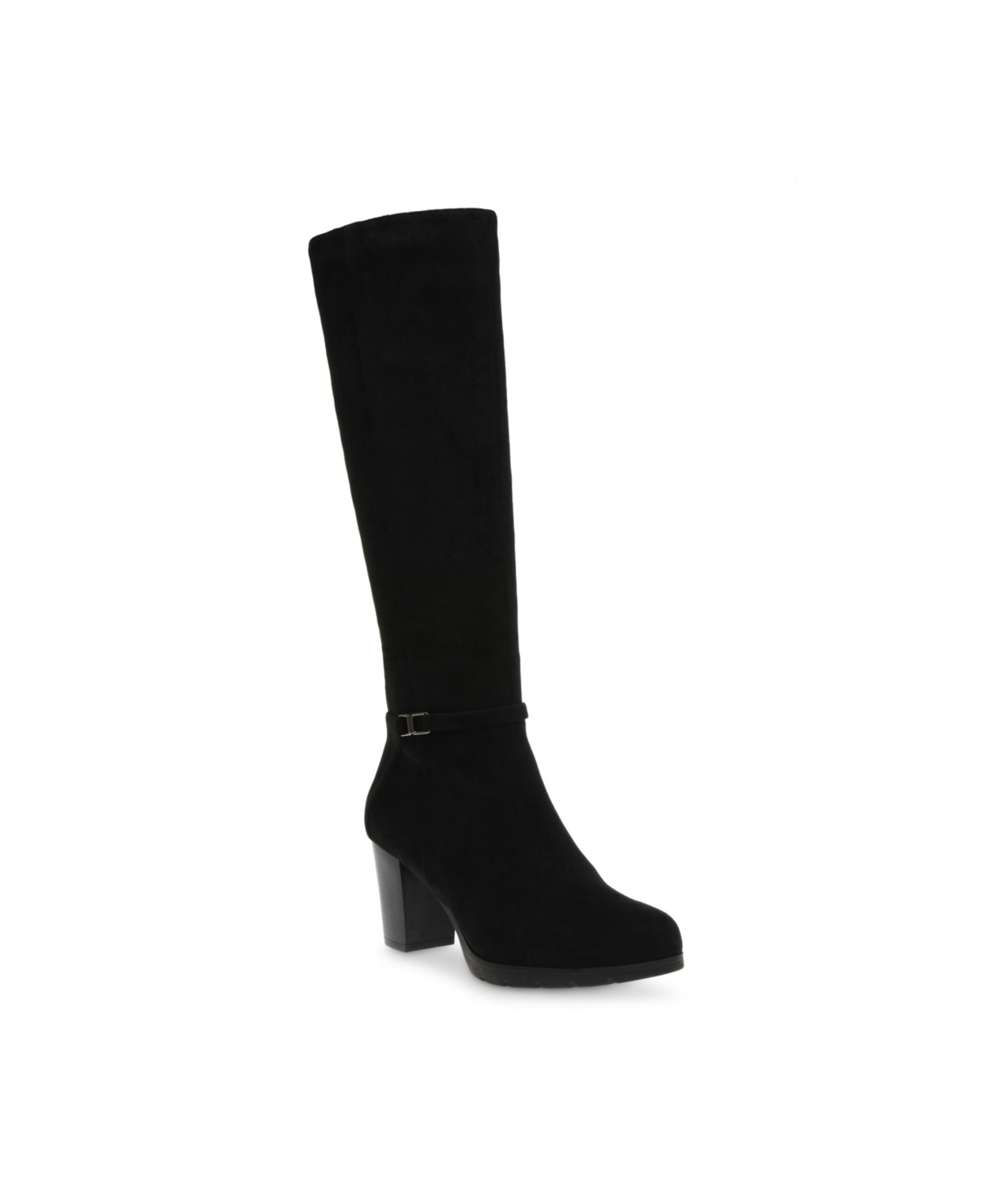 Women's Reachup Round Toe Knee High Boots - Dark Brown Microsuede