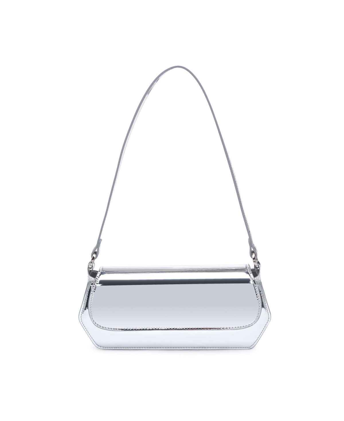 Urban Expressions Judith Iridescent Shoulder Bag In Silver