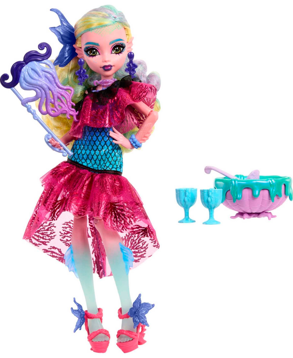 Monster High Lagoona Blue Doll in Monster Ball Party Dress with Accessories - Multi-Color