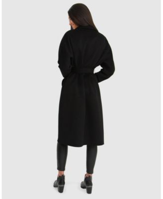Boss Girl Double Breasted Lined Wool Coat