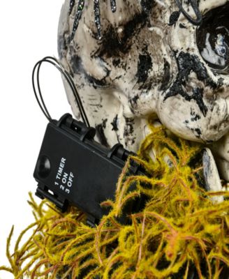 National Tree Company 32" Pre-Lit Halloween Skull Tower