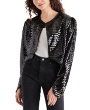 Macy's black discount sequin jacket