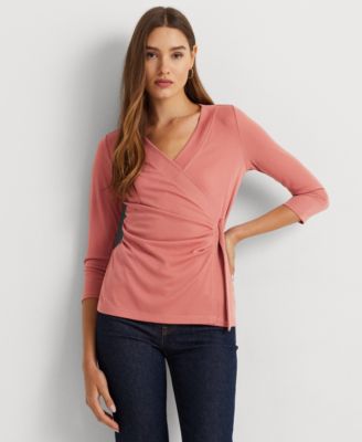 Macy's ralph lauren petite tops deals