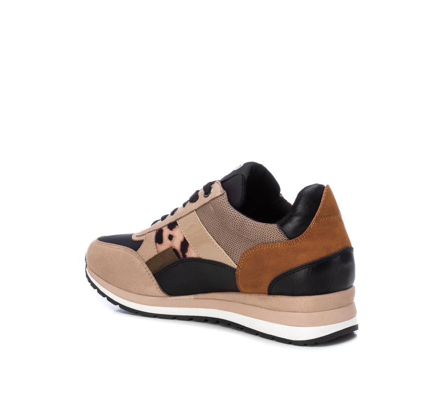 Женские кроссовки XTI Casual Lace-Up, цвет: Бежевый / Хаки — фото 2
