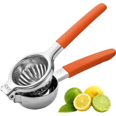 Stainless Steel Lemon Squeezer – Heavy Duty, Solid Metal Bowl, Easy to Use
