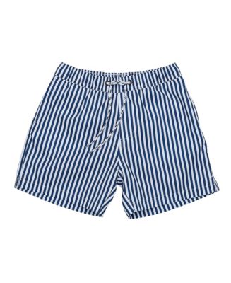 Denim Stripe Comfort Lined Swim Short - Macy's