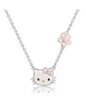 Sanrio Hello Kitty And Friends Womens Silver Or 18kt Gold Plated Bracelet  With Bow Charm Pendants - 6.5 + 1, Officially Licensed : Target