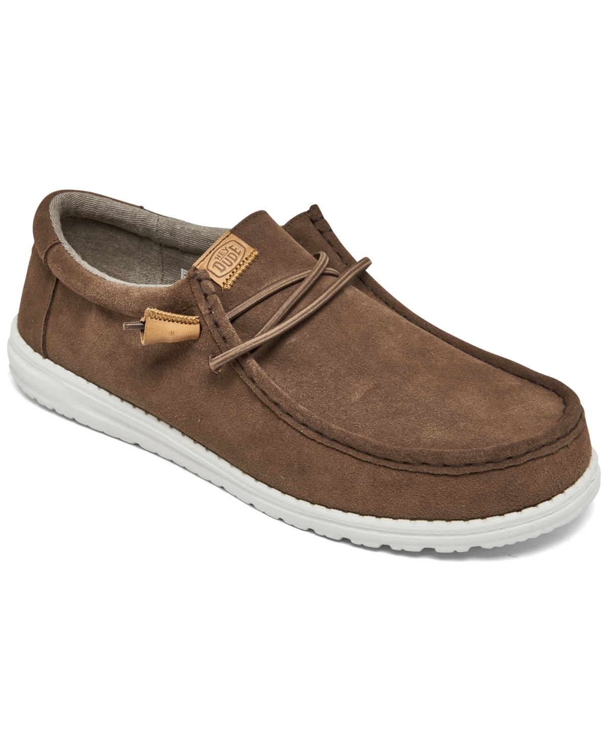 Men's Wally Sox Craft Suede Casual Moccasin Sneakers from Finish Line - Brown