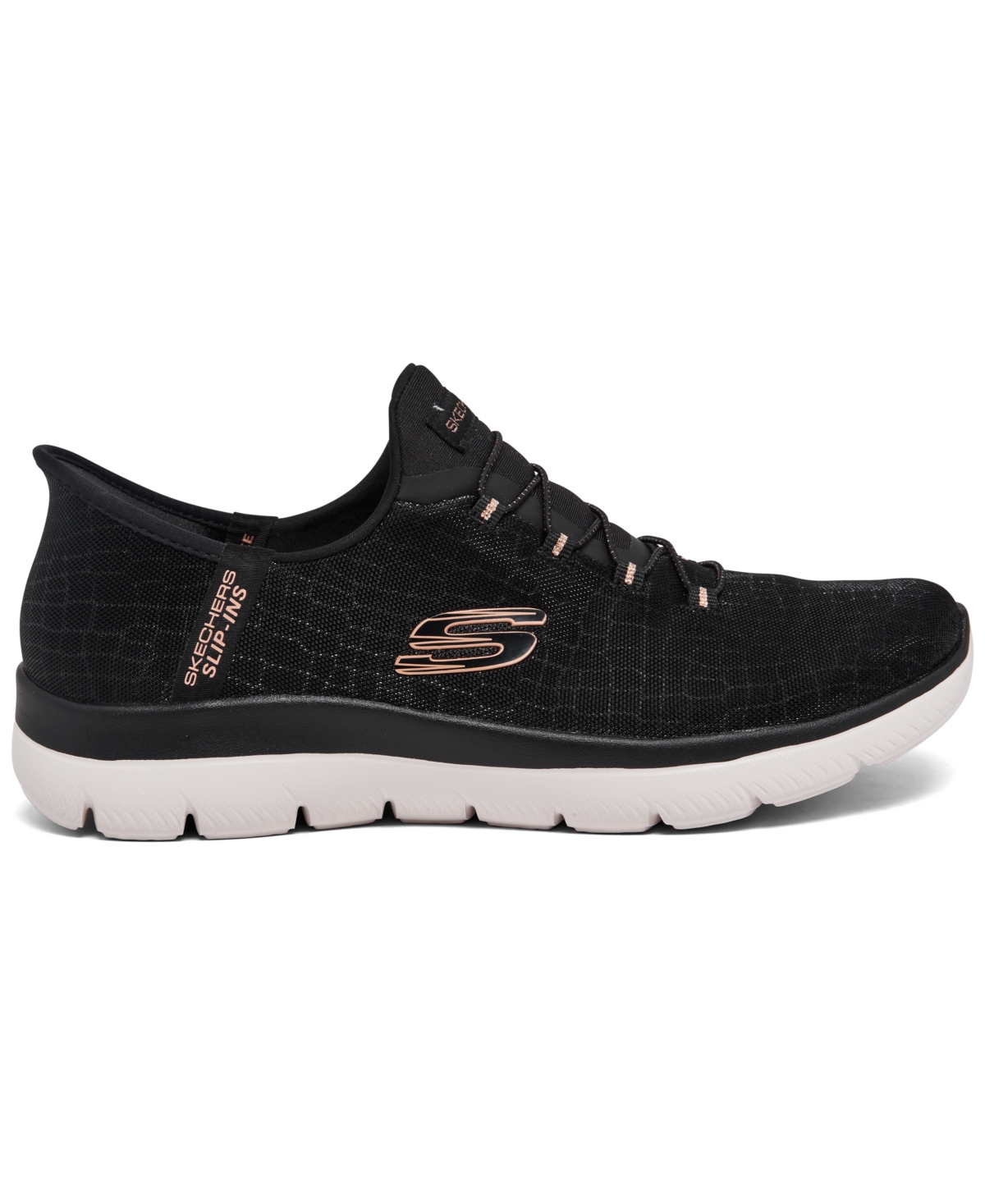 Skechers Women's Slip-Ins- Summit - Classy Night Casual Sneakers from Finish Line - Rose Gold