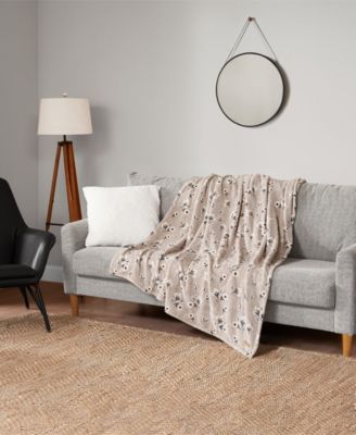 Daisy Floral Cozy Plush Throw, 50" x 70"