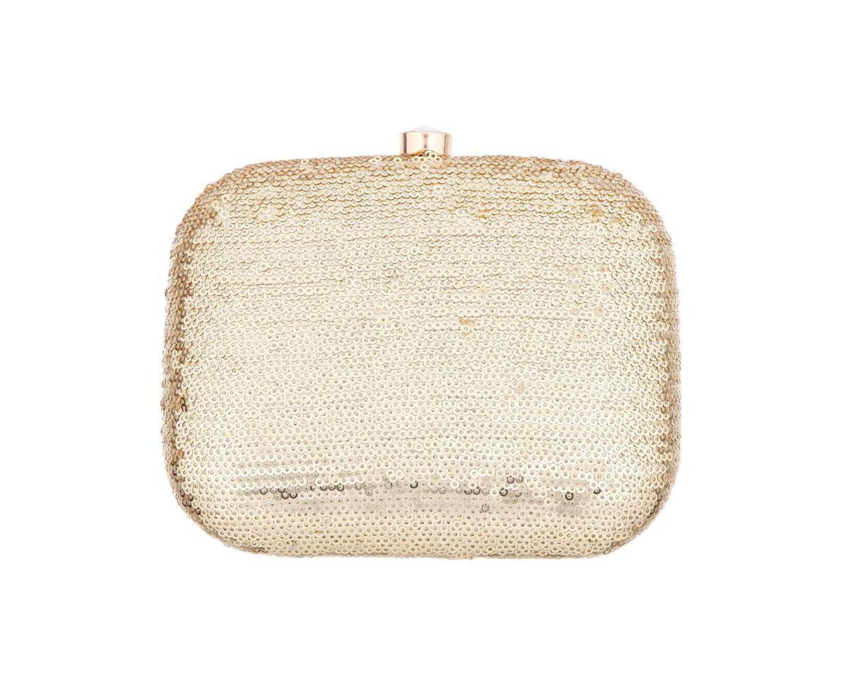 Nina Sequin Minaudiere In Gold